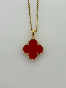 Lucky burgundy clover