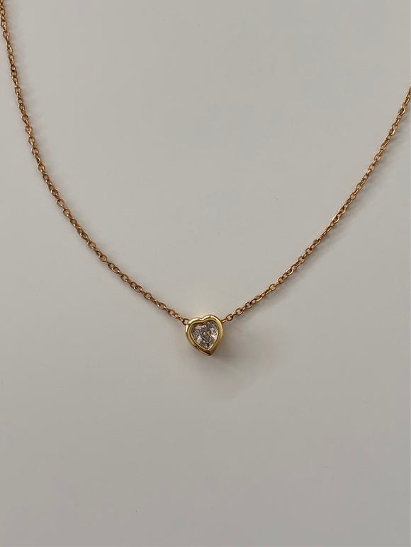 Mini gold heart